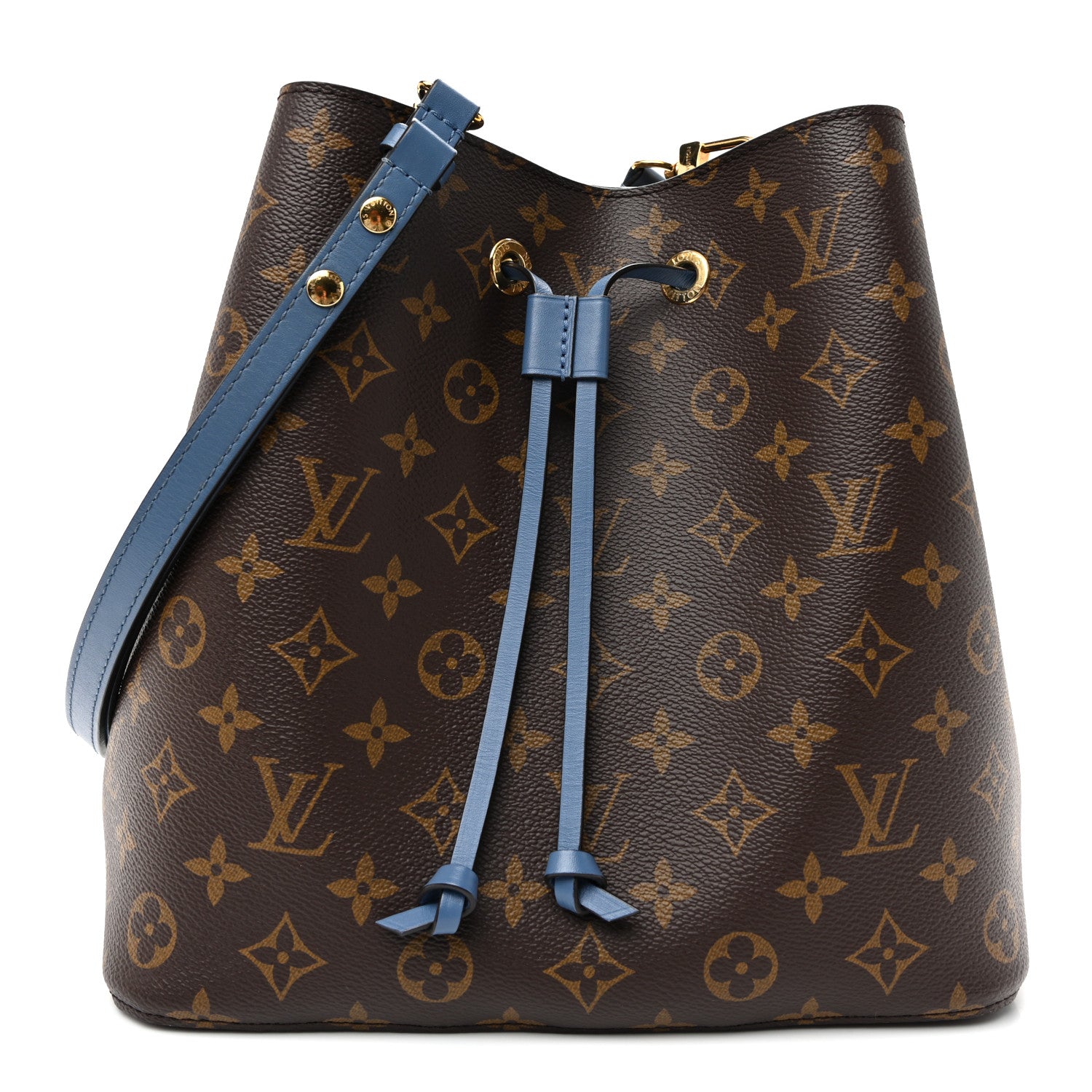 Louis Vuitton Monogram Neonoe MM Blue Jean 1 of 9