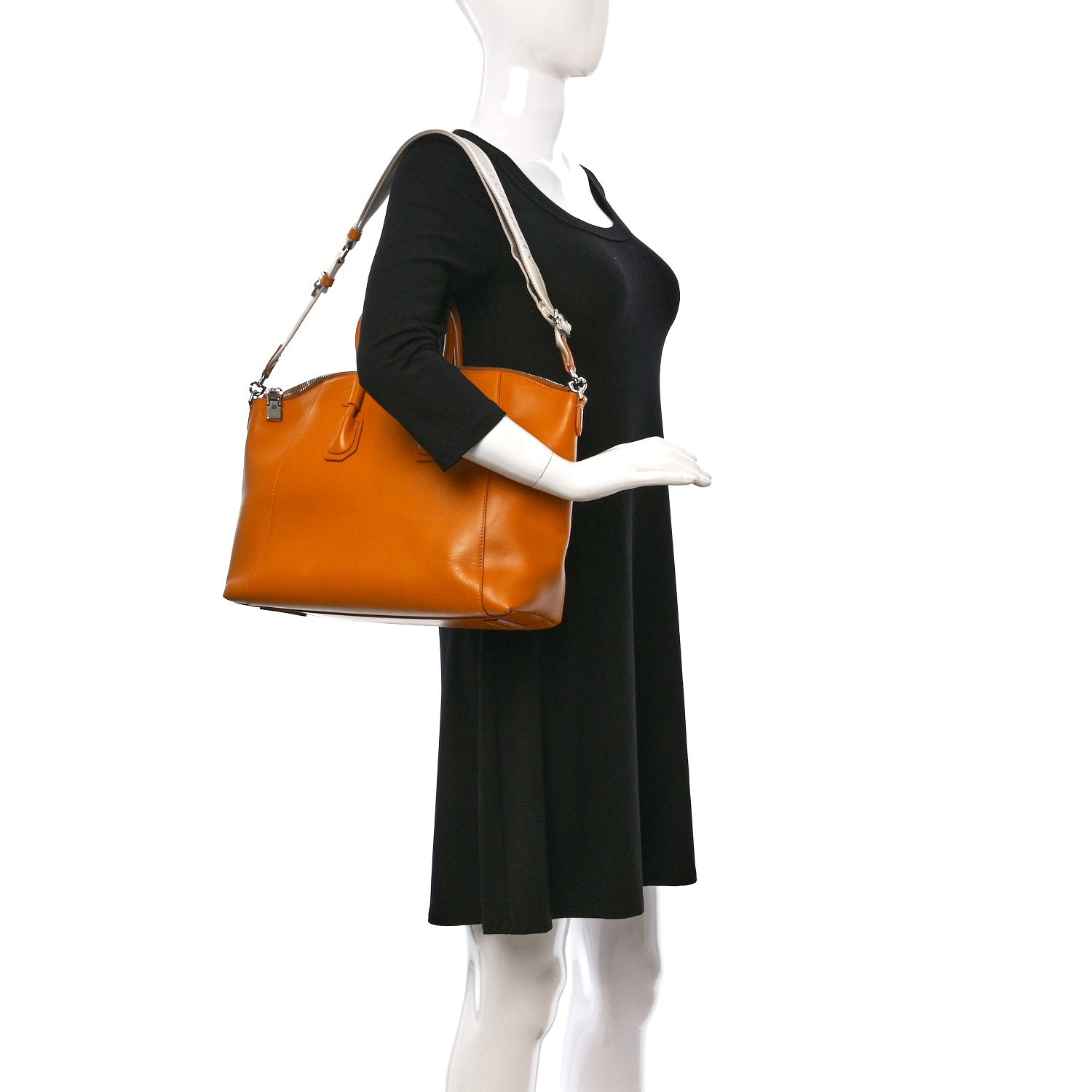 Givenchy Box Calfskin Small Antigona Sport Top Handle Bag Pumpkin 2 of 9