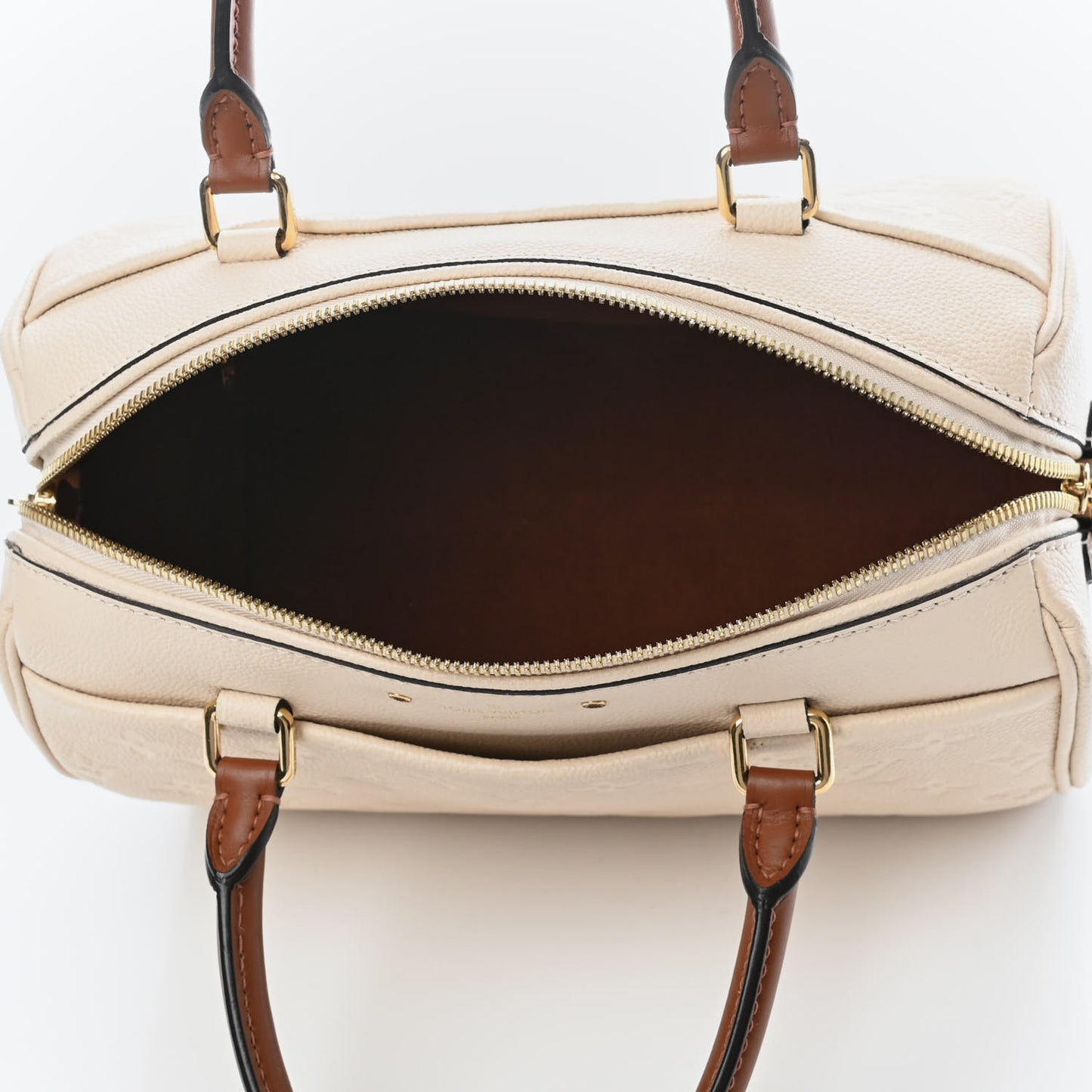 Empreinte Calfskin Speedy Bandouliere 25 NM Creme Caramel