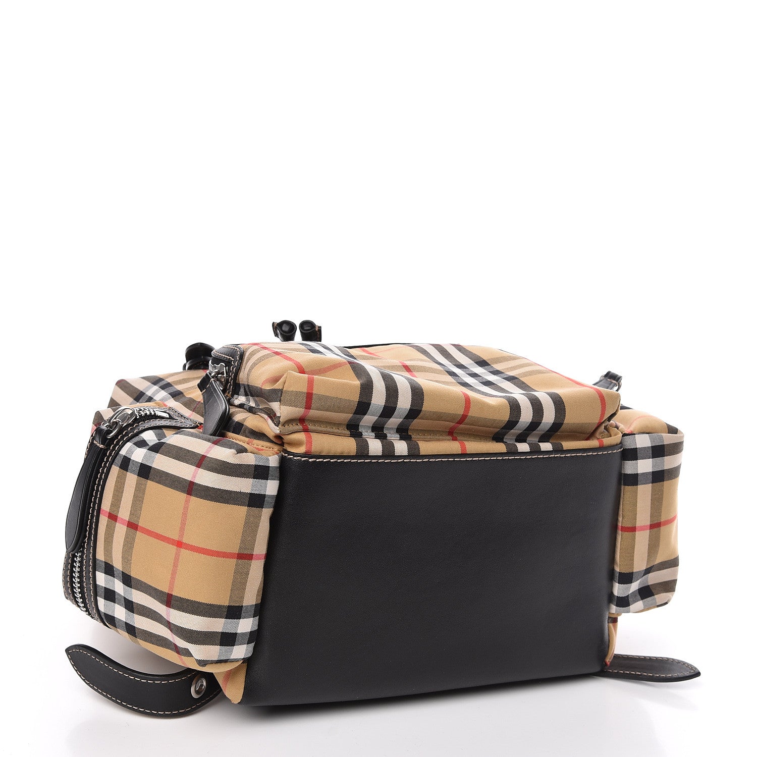 Burberry Nylon Vintage Check Medium Rucksack Backpack Antique Yellow 4 of 13
