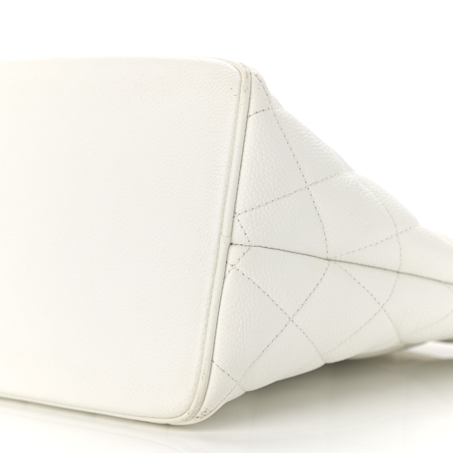 Chanel Caviar Quilted Medallion Tote White 10 of 13