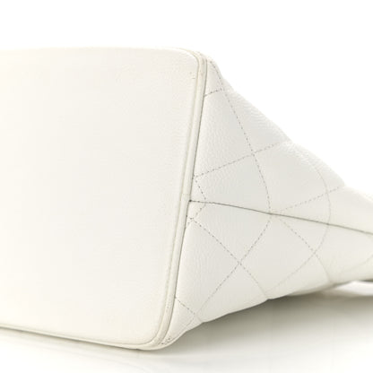 Chanel Caviar Quilted Medallion Tote White 10 of 13