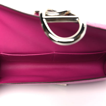 Hermes Shiny Niloticus Crocodile Egee Clutch Rose Scheherazade 5 of 8
