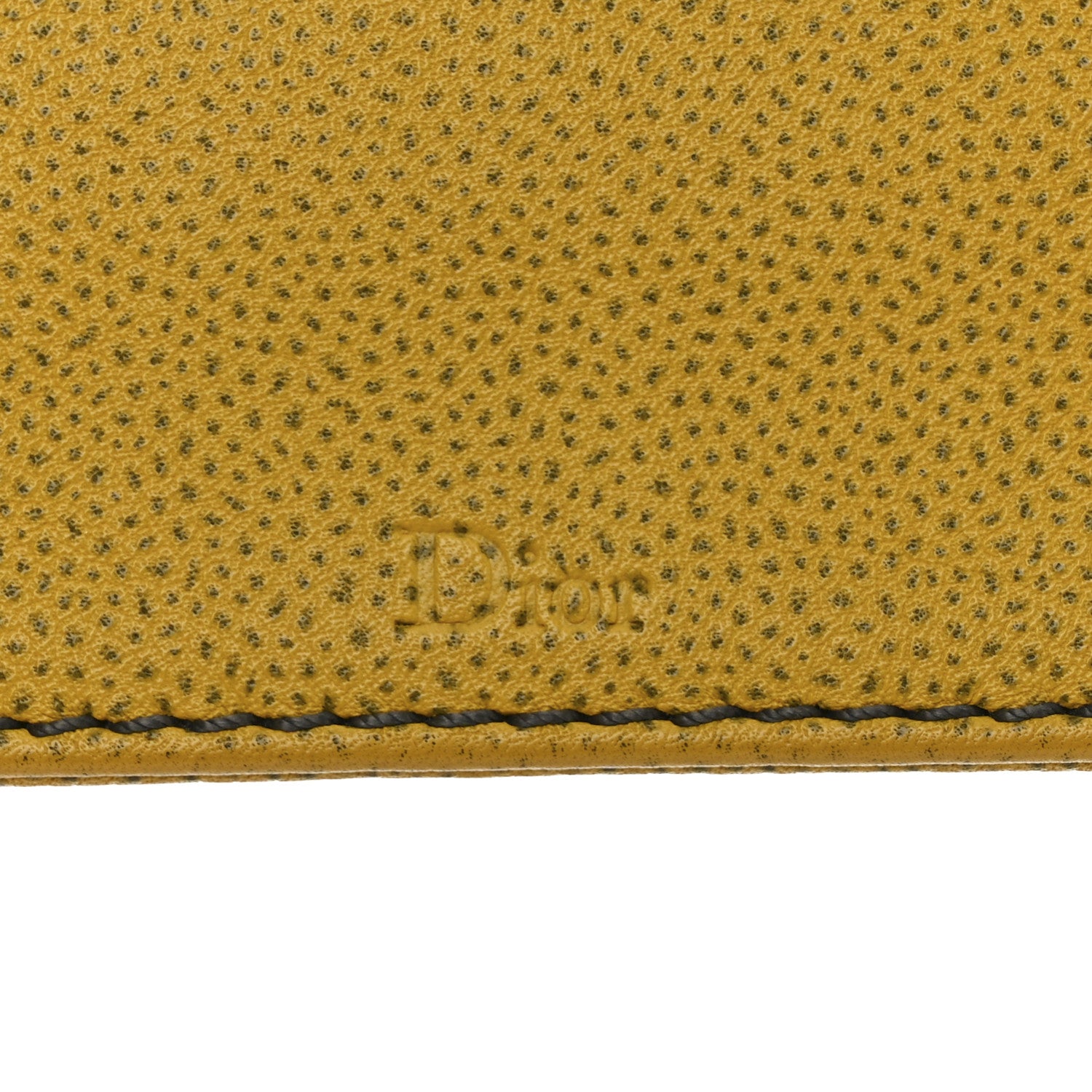 Christian Dior Grained Calfskin Medium Diorama Flap Bag Yellow 12 of 14