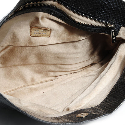 Jimmy Choo Elaphe Snakeskin Chandra Clutch Grey 5 of 10