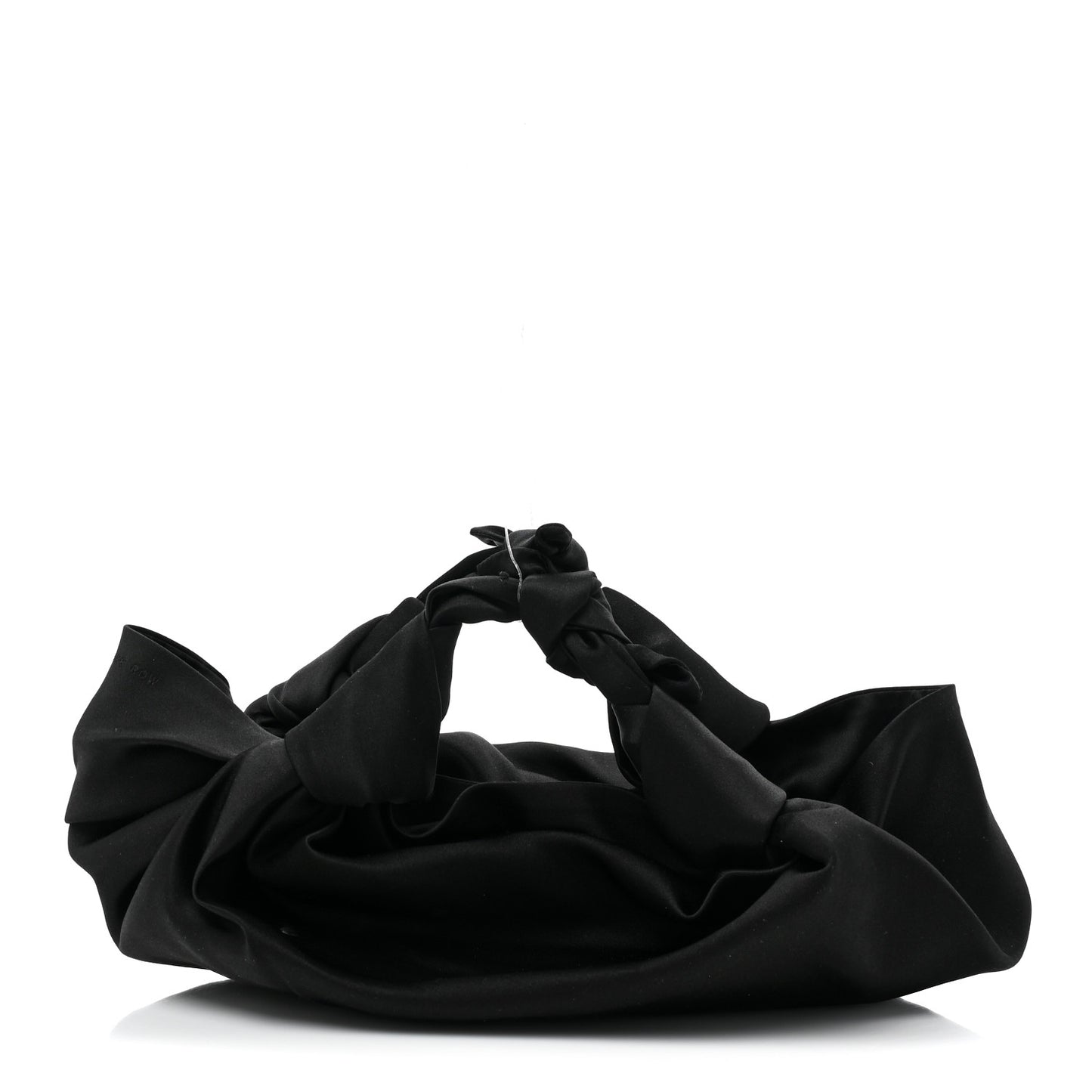 Satin Small Ascot Bag Black