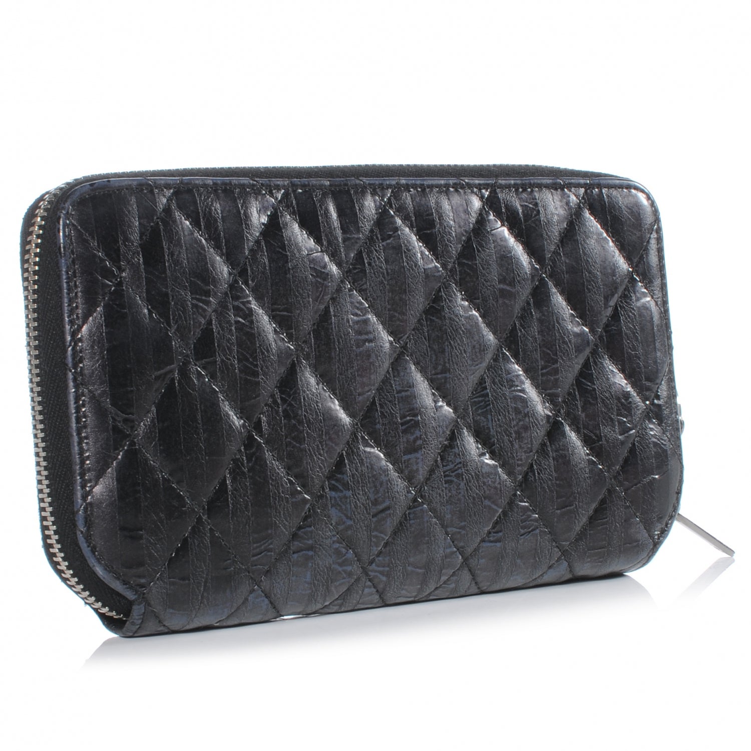 Chanel Striped Reissue Wallet Metallic Black (dup see below do not paid or add to acct) 3 of 9
