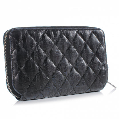 Chanel Striped Reissue Wallet Metallic Black (dup see below do not paid or add to acct) 3 of 9