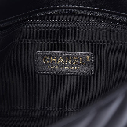 Chanel Calfskin Chevron Quilted Small Statement Flap Black 6 of 12