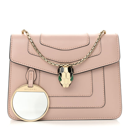 Bulgari Calfskin Small Serpenti Forever Snake Strap Crossbody Bag Light Pink 3 of 11