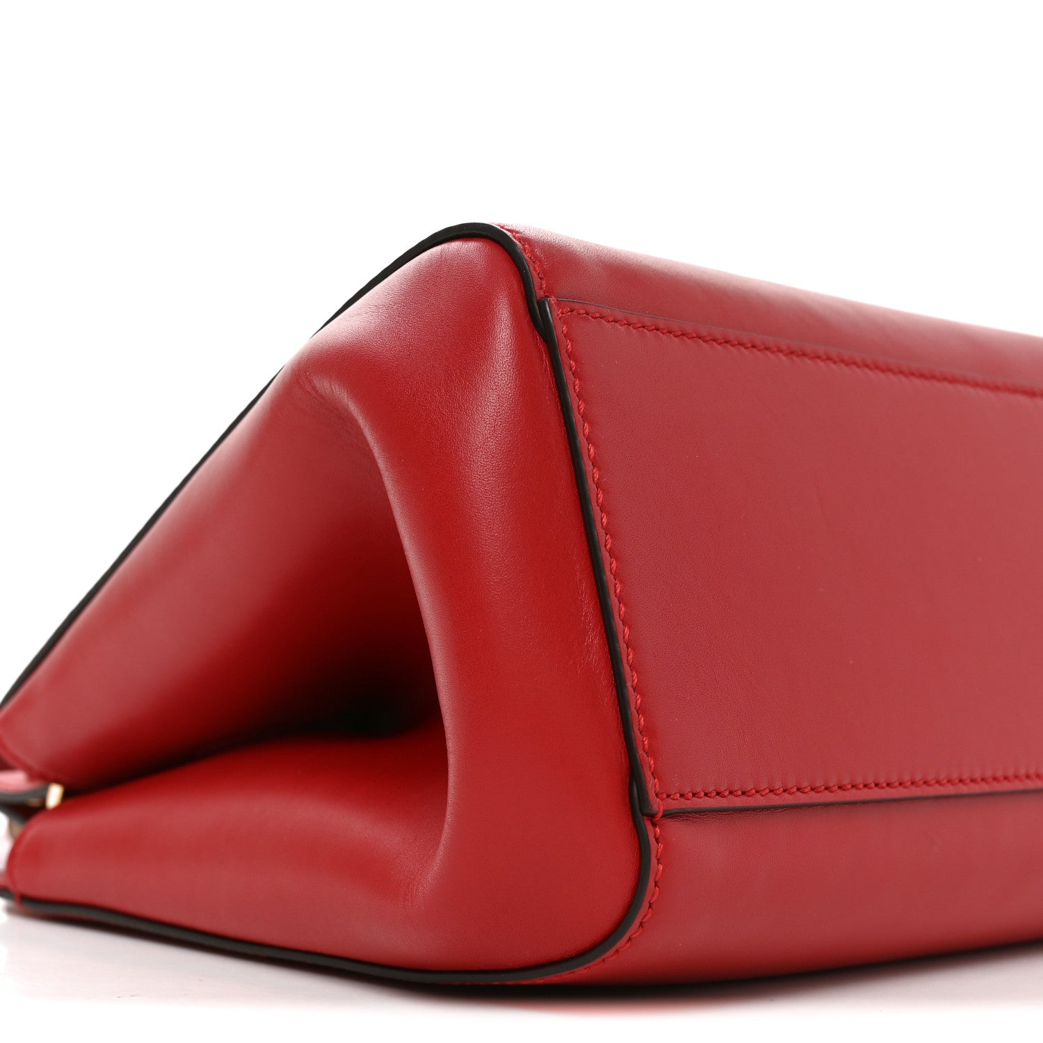 Gucci Nappa Bamboo Small Nymphaea Top Handle Bag Hibiscus Red 9 of 10