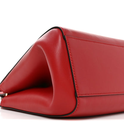 Gucci Nappa Bamboo Small Nymphaea Top Handle Bag Hibiscus Red 9 of 10