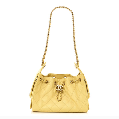 Chanel Caviar Quilted Mini Chanel 25 Handbag Yellow 1 of 11