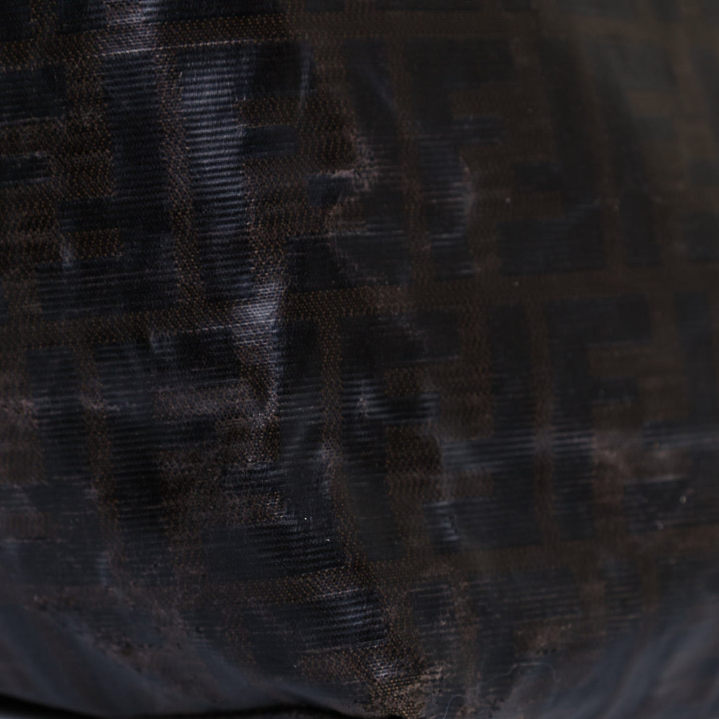 Zucca Spalmati Matrioska Large Roll Tote Tobacco Black