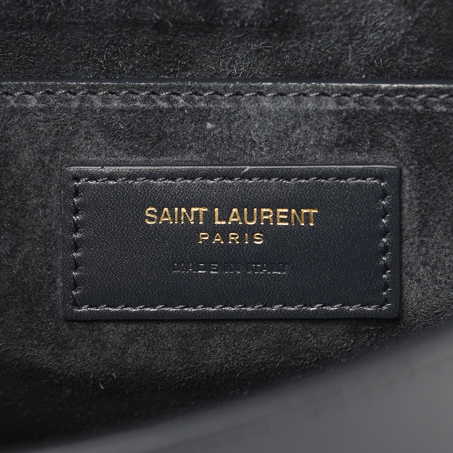 Saint Laurent Calfskin Betty Messenger Asphalt 6 of 10
