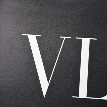 Valentino Garavani Printed Calfskin VLTN Tote Black 8 of 10