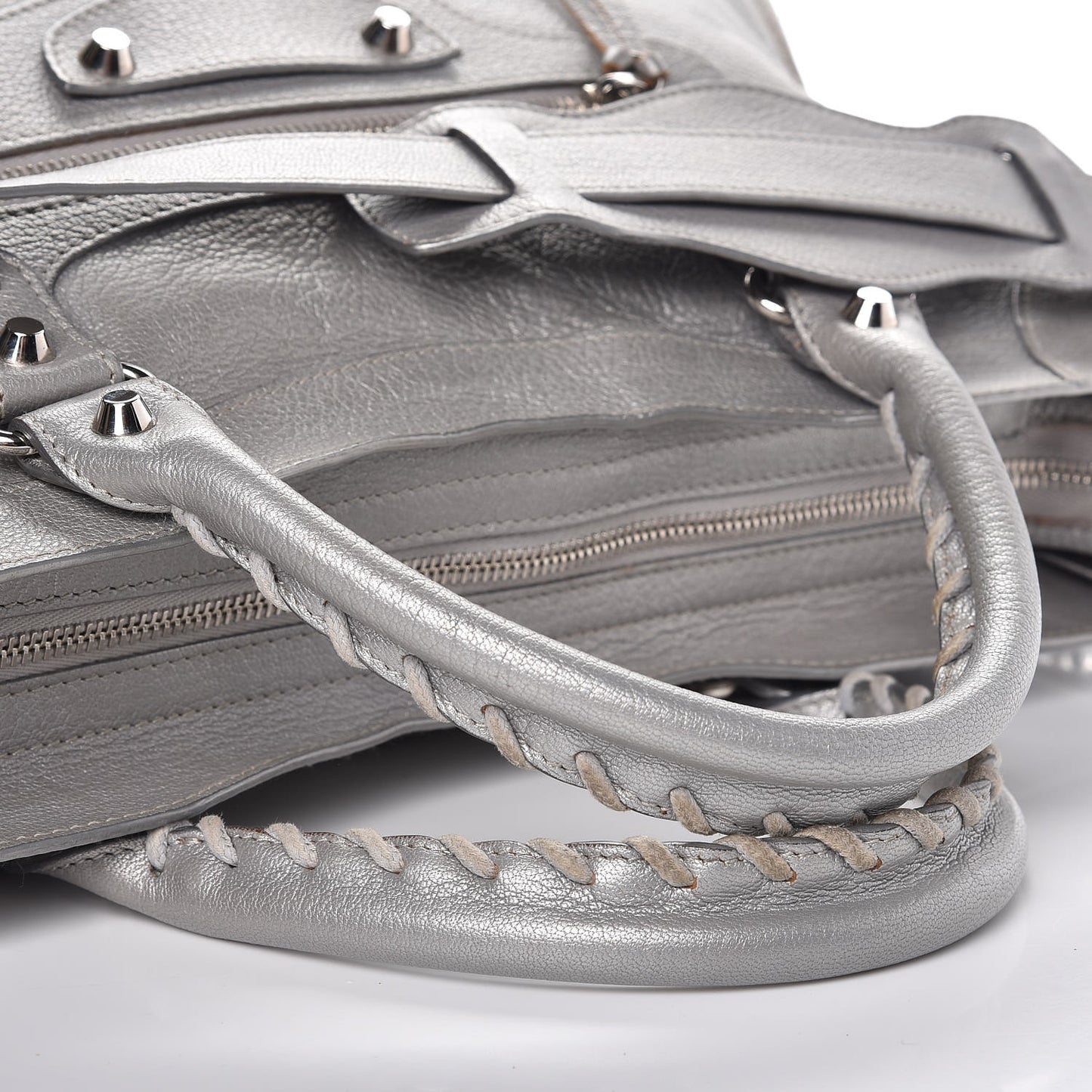 Pearlescent Goatskin Classic Palladium Hardware City Gris Gris Light