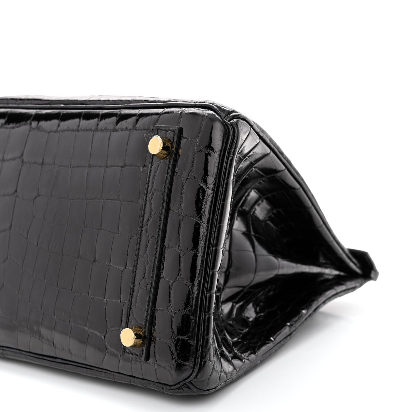 Shiny Niloticus Crocodile Birkin 30 Black