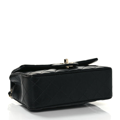 Chanel Lambskin Quilted Mini Rectangular Flap Black 4 of 10