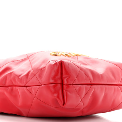 Chanel Shiny Calfskin Quilted Mini Chanel 22 Red 9 of 11