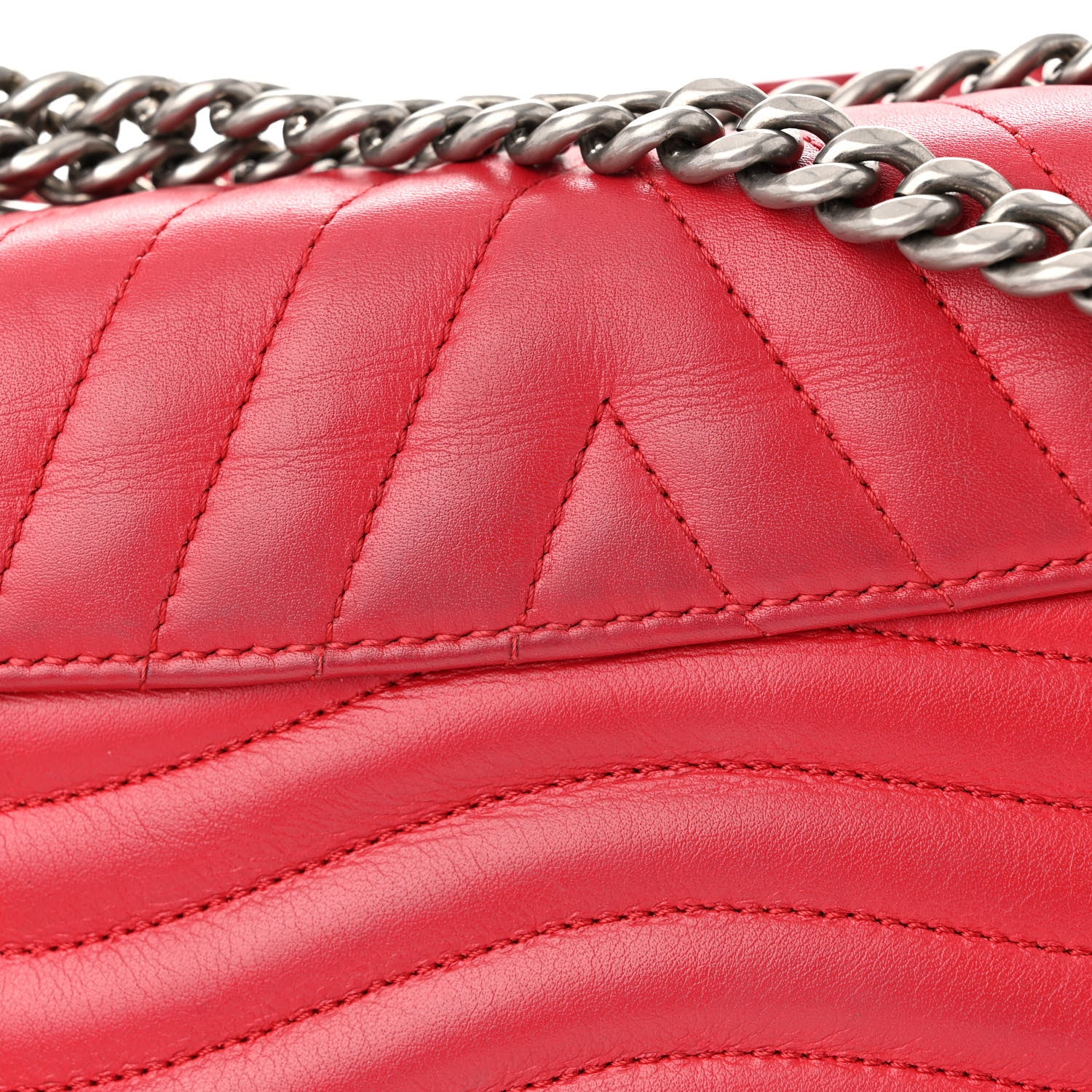 Louis Vuitton Calfskin Love Lock New Wave Chain PM Scarlet 20 of 20