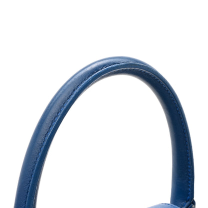 Saint Laurent Calfskin Small Monogram Cabas Blue Majorelle 15 of 19