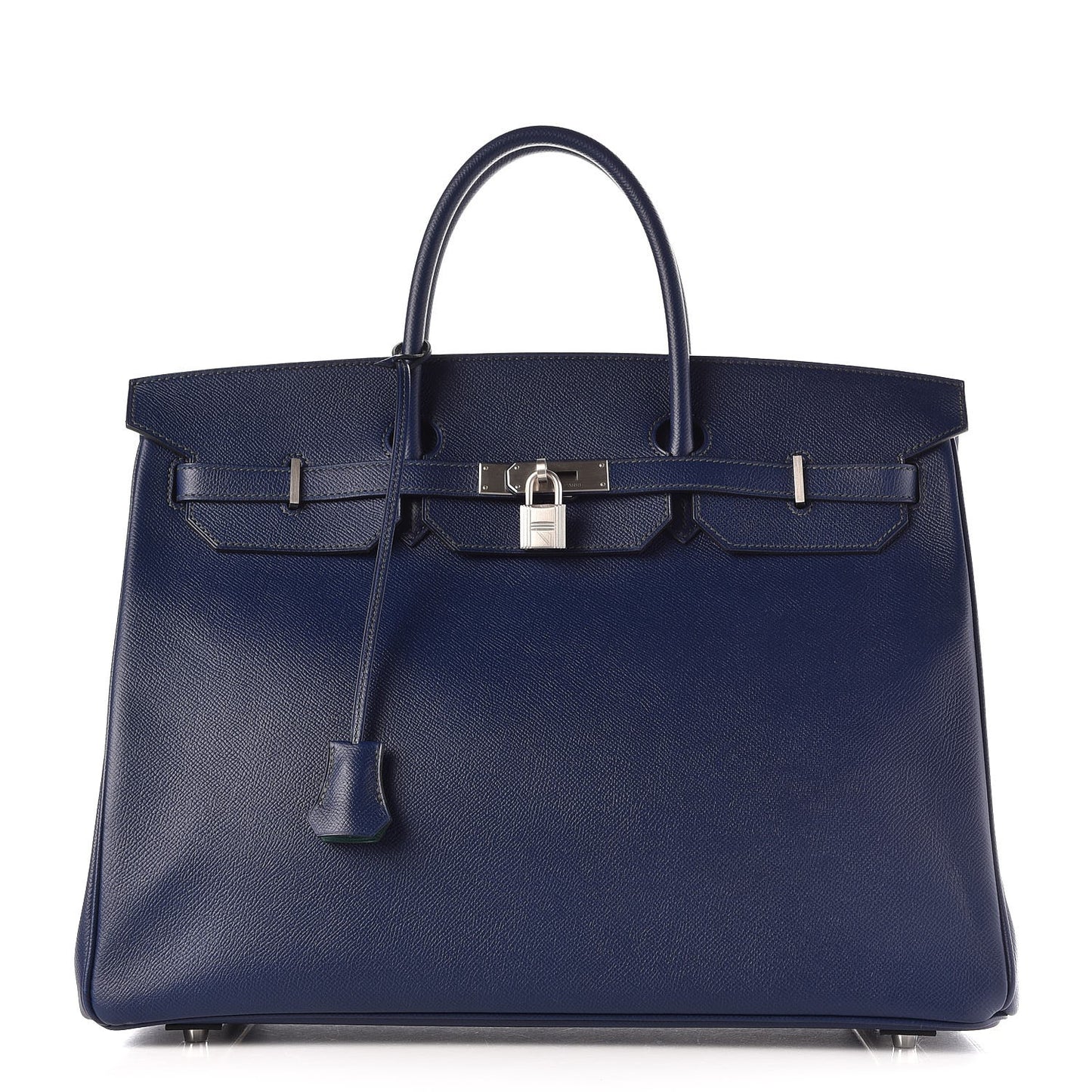 Epsom Horseshoe Birkin 40 Bleu Saphir Malachite