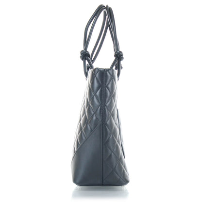Chanel Calfskin Quilted Medium Cambon Tote Black White 4 of 9