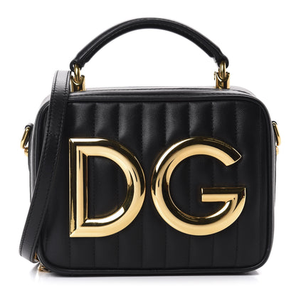 Dolce & Gabbana Nappa Quilted DG Top Handle Bag Black 1 of 8