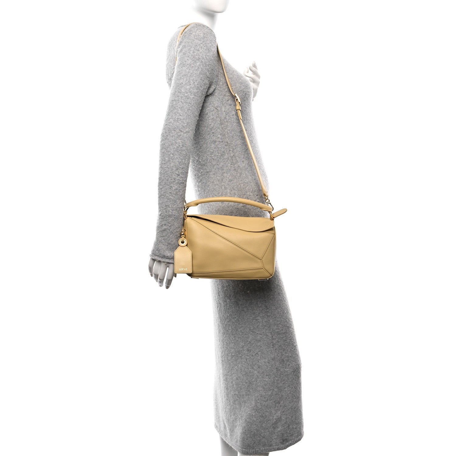 Loewe Calfskin Small Puzzle Bag Dark Butter 2 of 11
