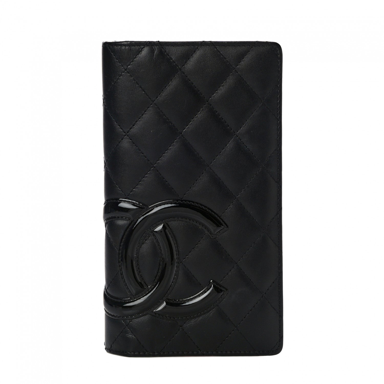 Chanel Calfskin Quilted Cambon Yen Wallet Black 1 of 9