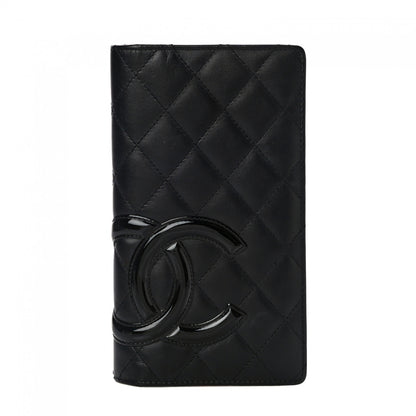 Chanel Calfskin Quilted Cambon Yen Wallet Black 1 of 9