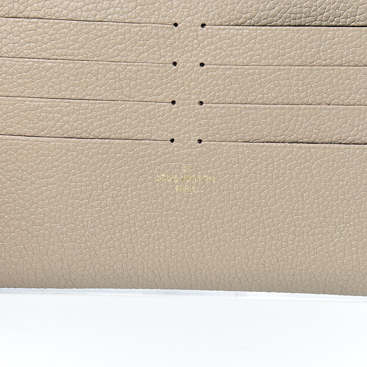 Calfskin Felicie Chain Wallet Card Holder Insert Tourterelle