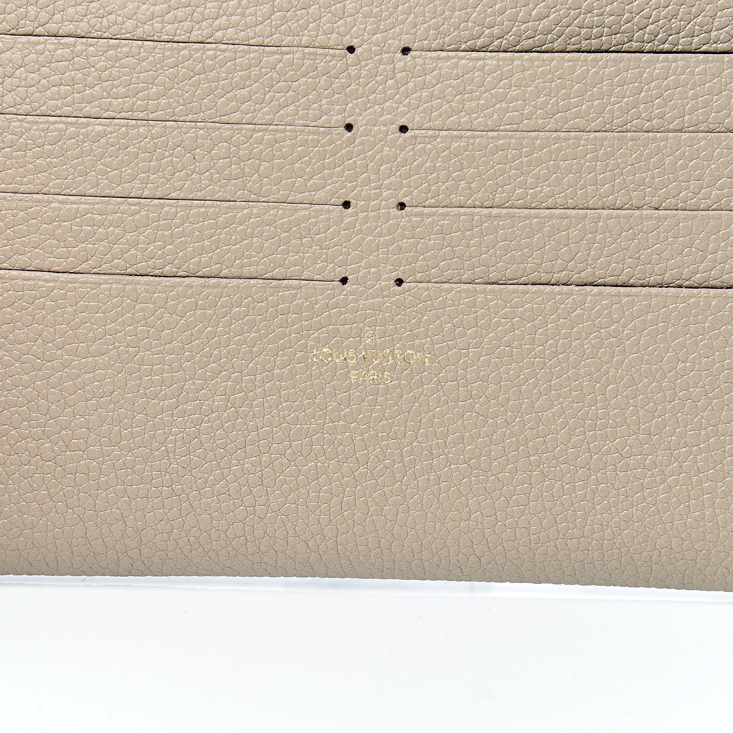Louis Vuitton Calfskin Felicie Chain Wallet Card Holder Insert Tourterelle 5 of 6