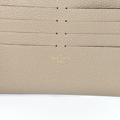 Louis Vuitton Calfskin Felicie Chain Wallet Card Holder Insert Tourterelle 5 of 6