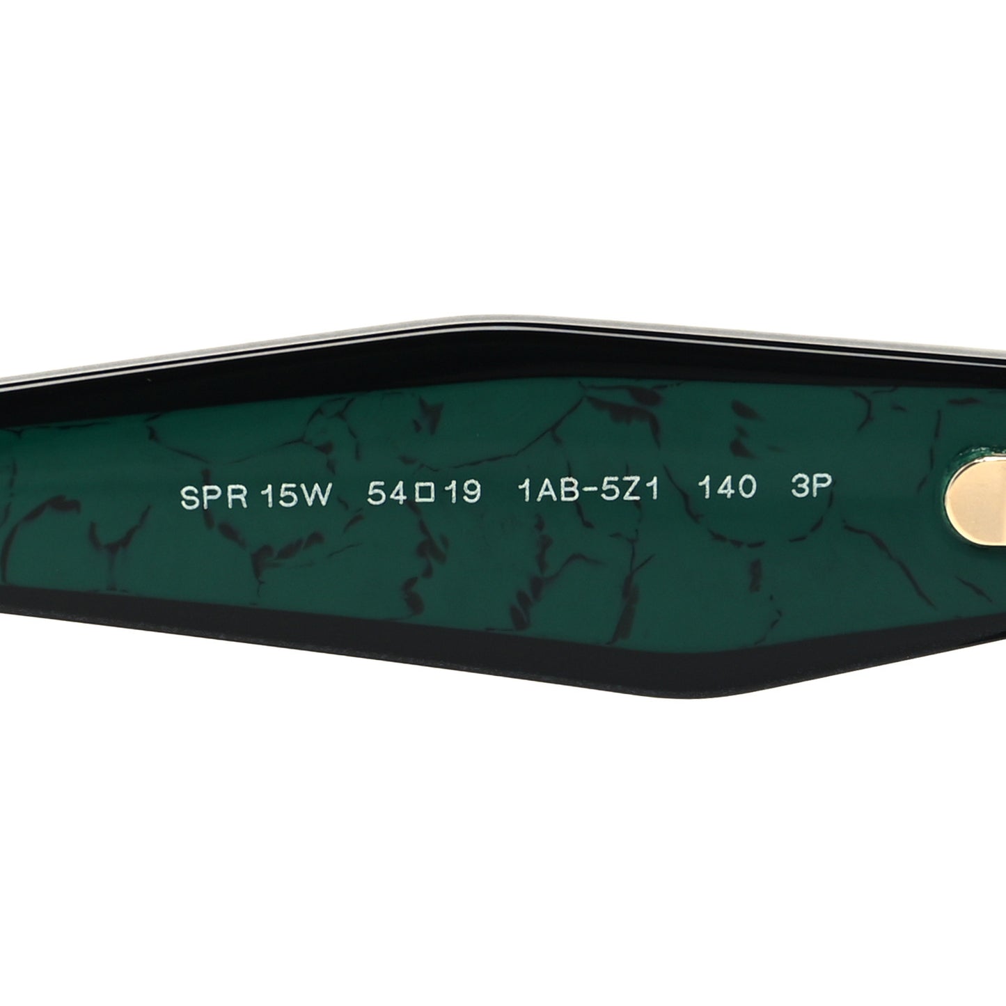 Acetate Marble Effect Geometric Sunglasses SPR 15W Black Green