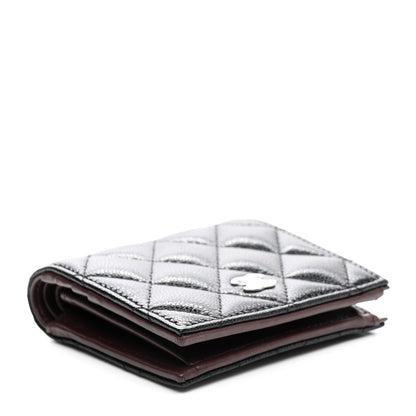 Chanel Caviar Quilted Compact Bifold Wallet Black 4 of 9