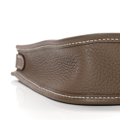 Hermes Taurillon Clemence Amazone Evelyne TPM Etoupe Bleu Indigo 6 of 8