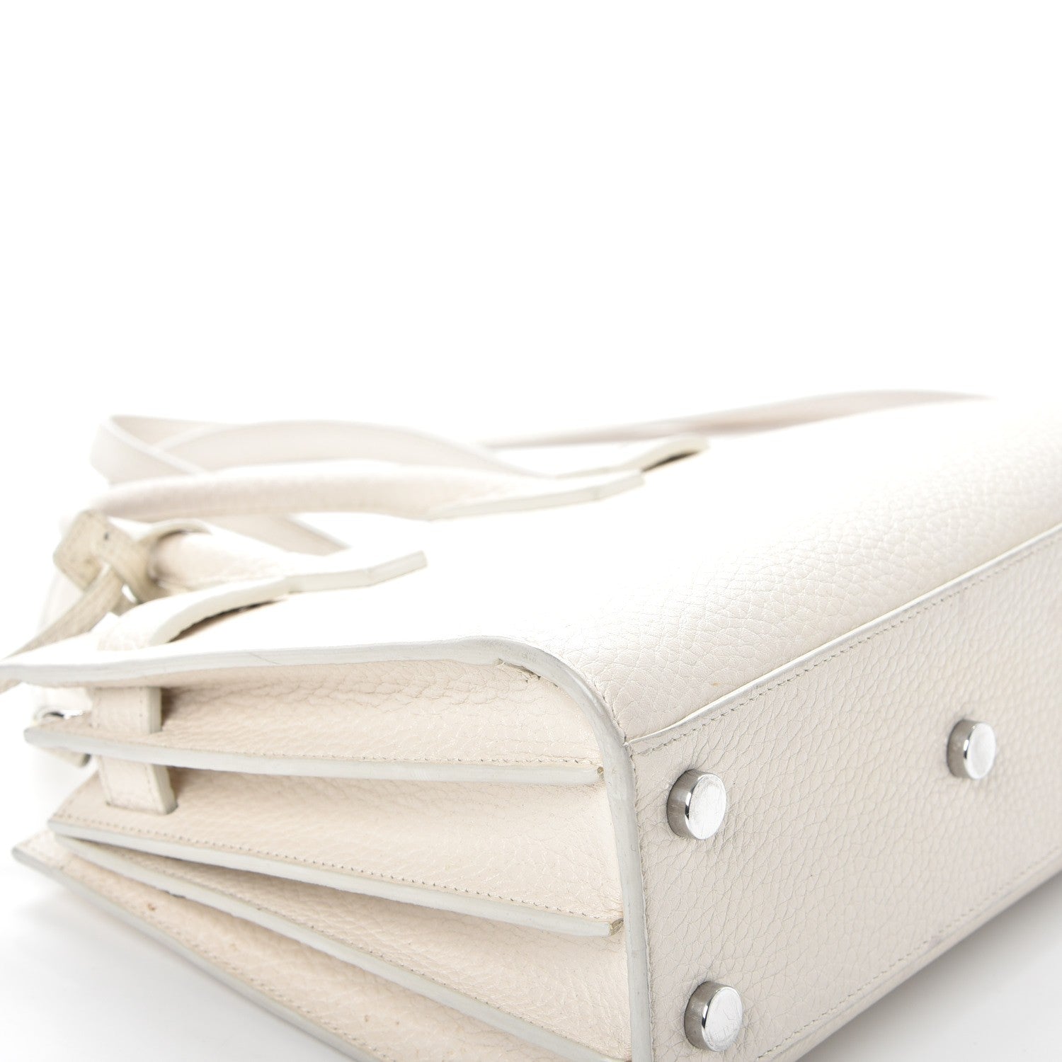 Saint Laurent Calfskin Nano Sac de Jour Dove White 15 of 19