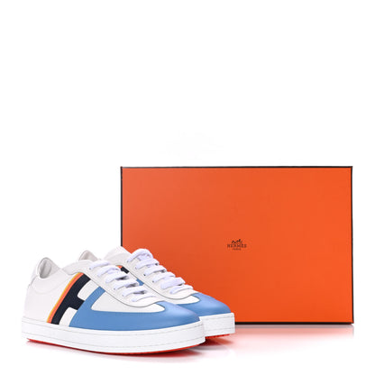 Hermes Epsom Womens Boomerang Sneakers 36 Bleu Allure Multicolor 11 of 11