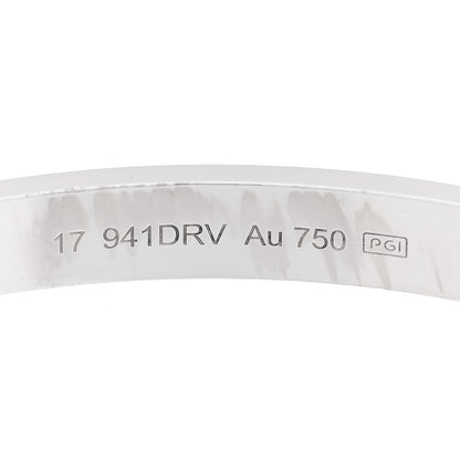 Cartier 18K White Gold 4 Diamond Love Bracelet 17 4 of 10
