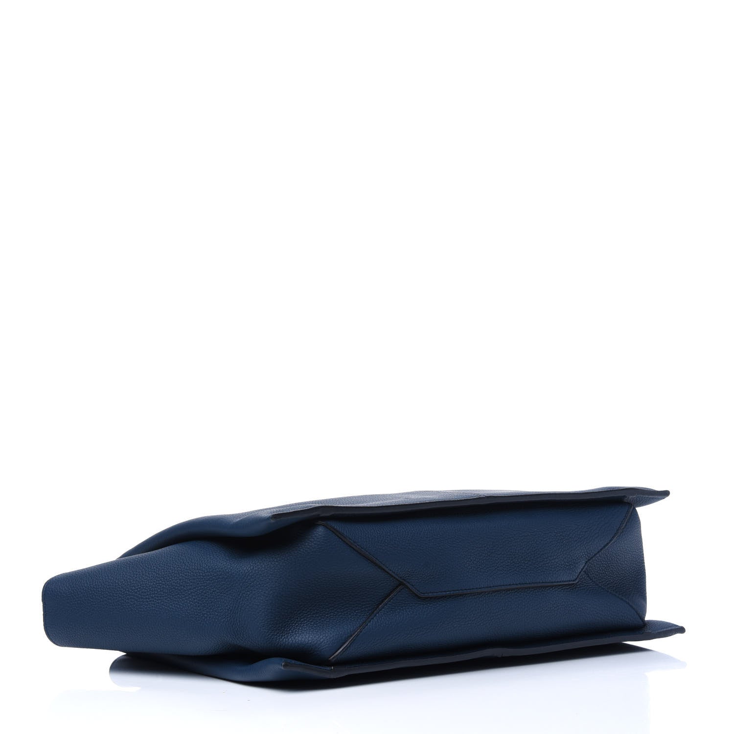 Celine Baby Grained Calfskin Medium Tri-Fold Bag Steel Blue 4 of 21