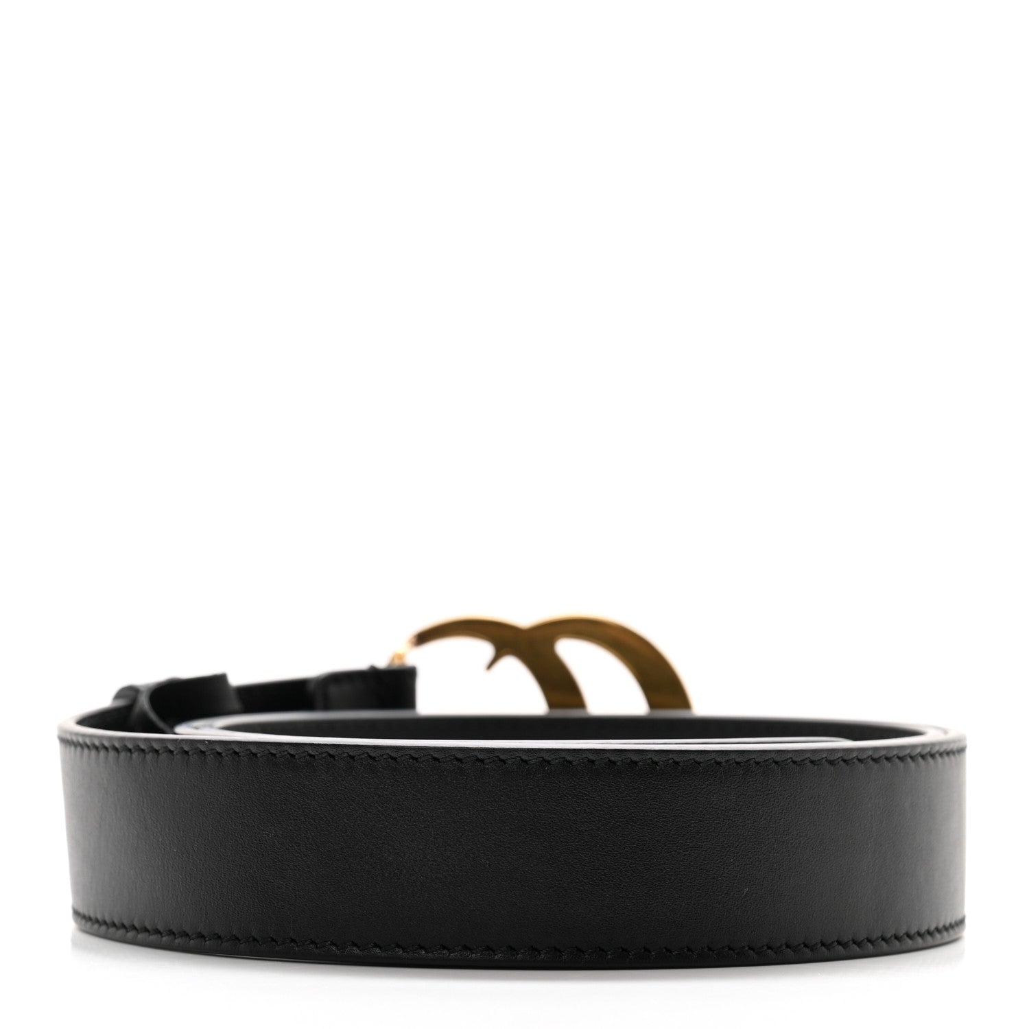 Gucci Calfskin Double G 30mm Belt 85 34 Black 2 of 7