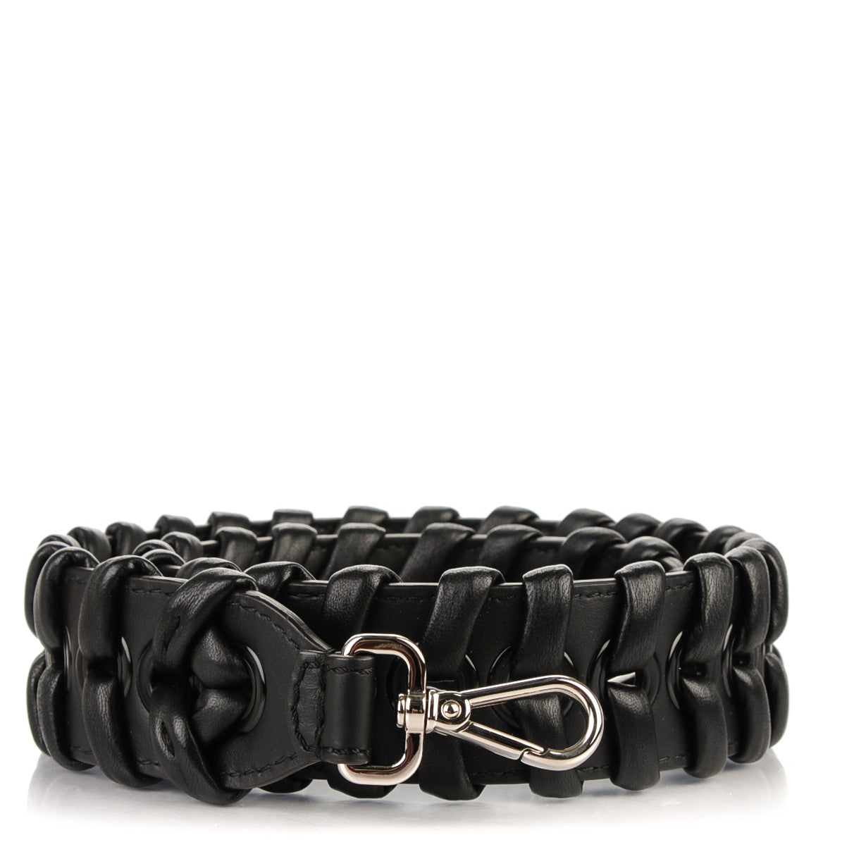 Vitello Dolce Shiny Nappa Lace Up Strap You Black