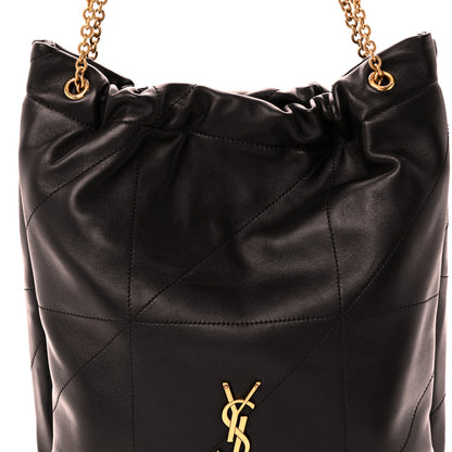 Saint Laurent Lambskin Matelasse Monogram Medium Jamie 4.3 Pochon Black Black 9 of 12