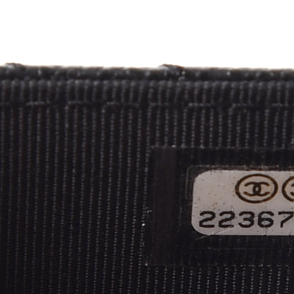 Chanel Caviar Chevron Quilted Wallet On Chain WOC Black 8 of 9