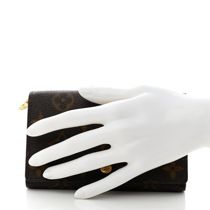 Louis Vuitton Monogram Porte-Monnaie Tresor Wallet 2 of 11