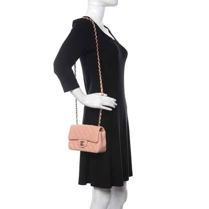 Chanel Lambskin Quilted Mini Rectangular Flap Light Pink 2 of 11