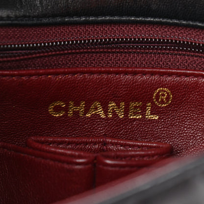 Chanel Lambskin Quilted Mini Square Flap Bag Black 8 of 10