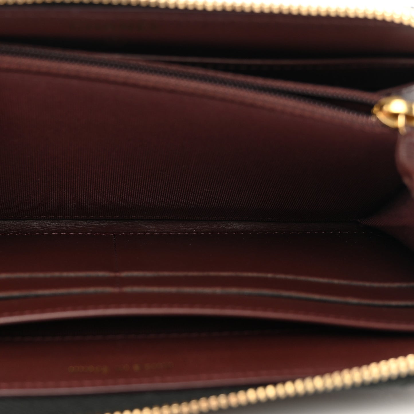 Caviar Quilted Large Gusset Zip Around Wallet Black